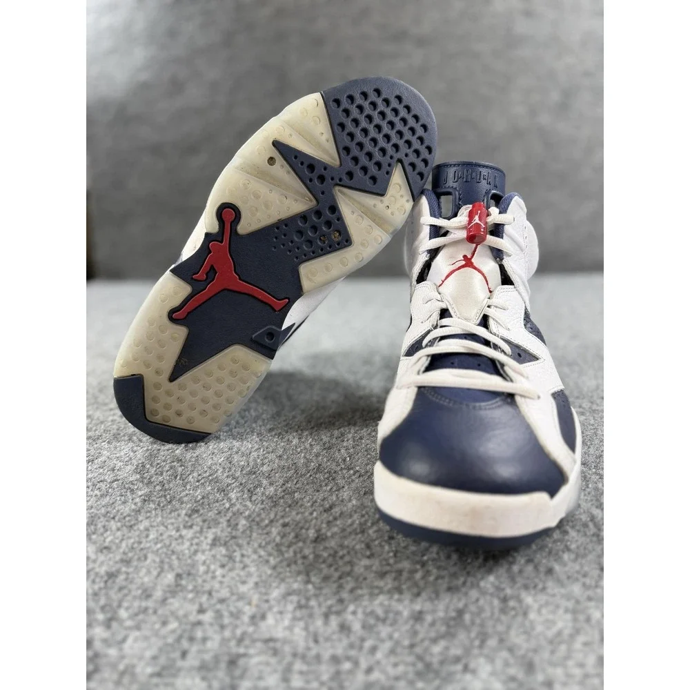Nike Air Jordan 6 Retro Midnight Navy Shoes Mens‎ 9.5 Sneakers CT8529-164